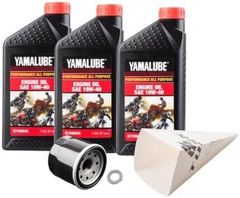 TUSK 4-Stroke Change Oil Kit Yamalube All Wipt 10W-40 for Yamaha Wolverine R-Spec 4x4 2016-2018 in Saudi Arabia
