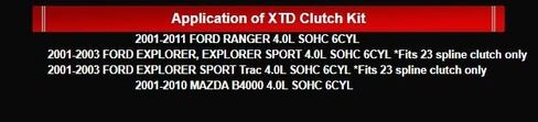 AMC OE Clutch Kit + Slave Cylinder & Luk Flywheel Compatible with 2001-2011 Ford Ranger / 2001-2003 Ford Explore, Sport, Sport Trac / 2001-2010 Mazda B4000 4.0L in Saudi Arabia