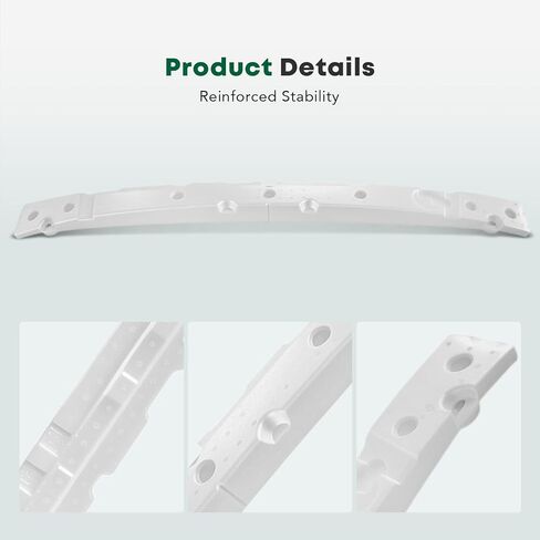 YHTAUTO Front Bumper Absorber Compatible with Mitsubishi Lancer 2008-2017, White Bumper Face Bar Impact Energy Absorber in Saudi Arabia