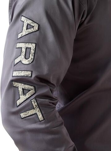قميص شعار فريق ARIAT للرجال الفضي in Saudi Arabia