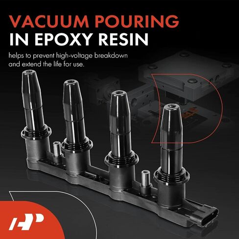 A-Premium Engine Coil Coil Packs متوافقة مع Chevrolet Cruze 2011-2015 Aveo Aveo5 2009-2011 Sonic 2012-2018 Pontiac G3 2007-2010 1.6L 1.8L in Saudi Arabia