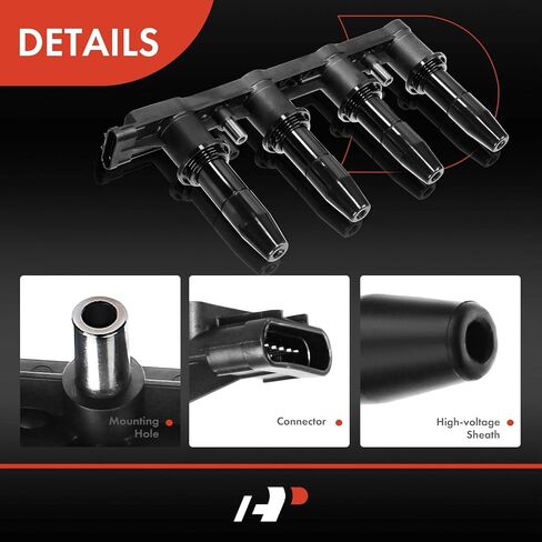 A-Premium Engine Coil Coil Packs متوافقة مع Chevrolet Cruze 2011-2015 Aveo Aveo5 2009-2011 Sonic 2012-2018 Pontiac G3 2007-2010 1.6L 1.8L in Saudi Arabia