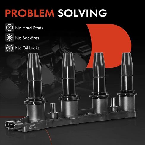 A-Premium Engine Coil Coil Packs متوافقة مع Chevrolet Cruze 2011-2015 Aveo Aveo5 2009-2011 Sonic 2012-2018 Pontiac G3 2007-2010 1.6L 1.8L in Saudi Arabia