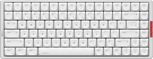 IQUNIX MQ80 Low Profile Mechanical Keyboard for Work and Gaming Tri Mode Wireless Wired CNC Aluminum Hot Swappable RGB Backlit Long Battery Life VIA Support (Silver) in Kuwait