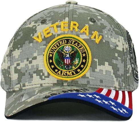 US Army Veteran Hat Army Military Official Licensed Adjustable Baseball Cap in Saudi Arabia