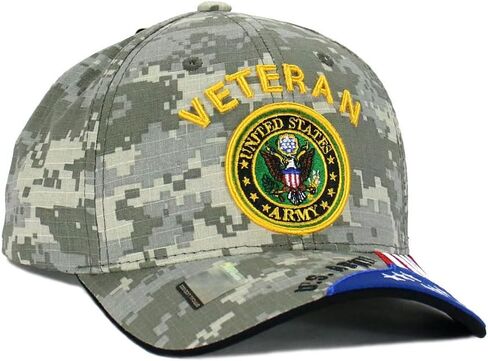 US Army Veteran Hat Army Military Official Licensed Adjustable Baseball Cap in Saudi Arabia