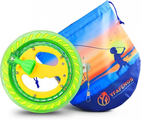 Kite Reels for Adults, Professional Kite String Reel Winder for Adults, 1000FT Line Kite Spool, Kite String Spool with Lock, for Outdoor Kites(Blue, 7 inches) in Saudi Arabia
