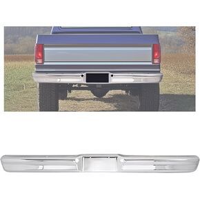 KUAFU Rear Bumper Face Bar Compatible with 1980-1986 Ford F100 / F150 / F250 / F350 Steel Silvery Bumper Chrome in Kuwait