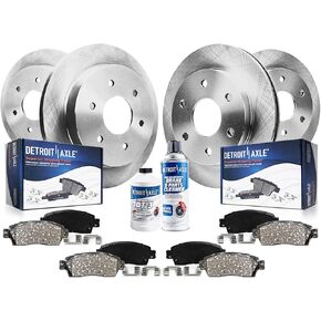 Detroit Axle - مجموعة الفرامل لـ Infiniti QX56 Nissan Pathfinder Armada Titan Discor Discor Dotors Pads Ceramic Barkes Pads: in Saudi Arabia