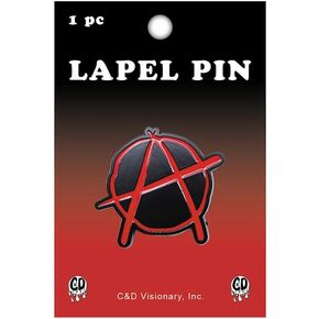 Anarchy Symbol Metal Lapel Pin in Kuwait