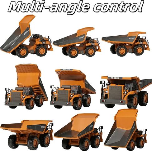 9-Channel Metal 1:16 RC Bulldozer with Lights and Sound - Remote Control Heavy Equipment Construction Vehicles Dozer Toys for Adults Kids Boys Ages 6 7 8 9 10 11 12 in Saudi Arabia