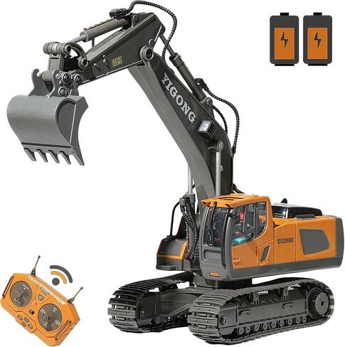 9-Channel Metal 1:16 RC Bulldozer with Lights and Sound - Remote Control Heavy Equipment Construction Vehicles Dozer Toys for Adults Kids Boys Ages 6 7 8 9 10 11 12 in Saudi Arabia