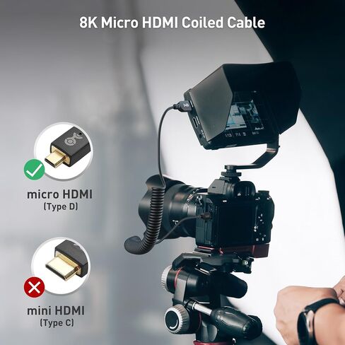 Cable Matters 48Gbps 8K HDMI Coiled Cable 1-3ft with 8K@60Hz, 4K@240Hz and HDR Support, HDMI Cable Coiled for PS5, Xbox Series X/S, RTX4080/4090, RX 7800/7900, Apple TV, and More in Saudi Arabia