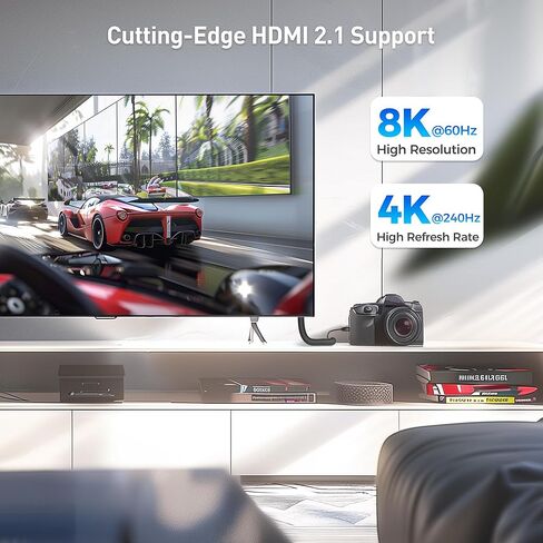 Cable Matters 48Gbps 8K HDMI Coiled Cable 1-3ft with 8K@60Hz, 4K@240Hz and HDR Support, HDMI Cable Coiled for PS5, Xbox Series X/S, RTX4080/4090, RX 7800/7900, Apple TV, and More in Saudi Arabia