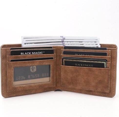 To My Brother Gifts,Leather Wallet for Men,Engraved Personalized Leather Wallet,Birthday Christmas Graduation Gifts (Brother) in Saudi Arabia