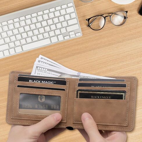 To My Brother Gifts,Leather Wallet for Men,Engraved Personalized Leather Wallet,Birthday Christmas Graduation Gifts (Brother) in Saudi Arabia