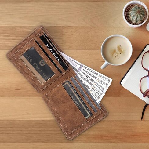 To My Brother Gifts,Leather Wallet for Men,Engraved Personalized Leather Wallet,Birthday Christmas Graduation Gifts (Brother) in Saudi Arabia
