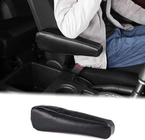 Aunginsy Seat Armrest Covers Fit Toyot@ FJ Cruiser 2007-2021 Pair Left and Right Seat Side Armrest Cushion Covers Driver Seat Side Armrest Covers Black Arm Rest Covers Replacement Leather Accessories in Saudi Arabia