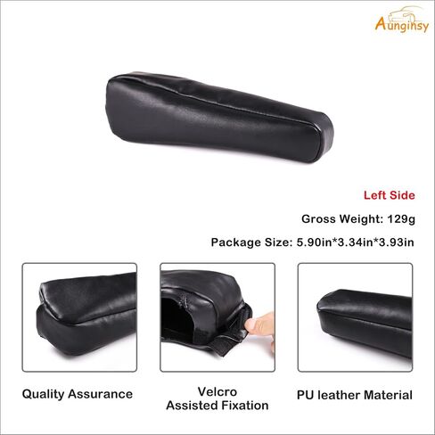 Aunginsy Seat Armrest Covers Fit Toyot@ FJ Cruiser 2007-2021 Pair Left and Right Seat Side Armrest Cushion Covers Driver Seat Side Armrest Covers Black Arm Rest Covers Replacement Leather Accessories in Saudi Arabia