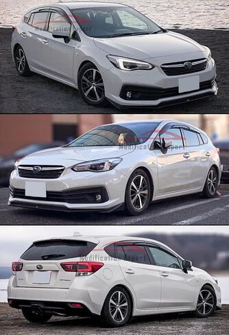تناسب لعام 2017-2022 سوبارو إمبريزا هاتشباك FB20 JDM 3D Wavy Mugen Style Window Diflector Deflector in Saudi Arabia