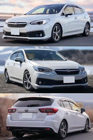 تناسب لعام 2017-2022 سوبارو إمبريزا هاتشباك FB20 JDM 3D Wavy Mugen Style Window Diflector Deflector in Saudi Arabia