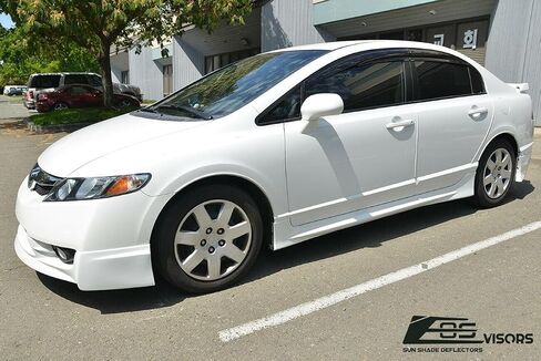 استبدال نماذج هوندا سيفيك سيدان 2006-2011 | EOS Vissors JDM Mugen LL Side Dep Vent Window Diplectors Rain Guard DWV-V8 in Saudi Arabia