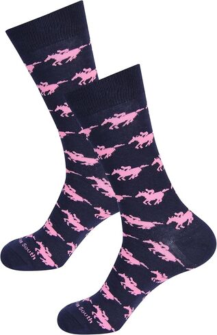 Mint Julep Socks - Derby Gifts For Men - Kentucky Horse Racing - Unique Novelty Fashion Dress Sock - in Saudi Arabia