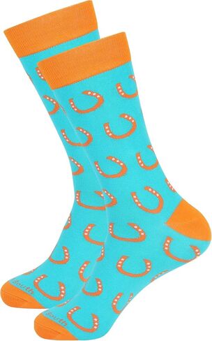 Mint Julep Socks - Derby Gifts For Men - Kentucky Horse Racing - Unique Novelty Fashion Dress Sock - in Saudi Arabia