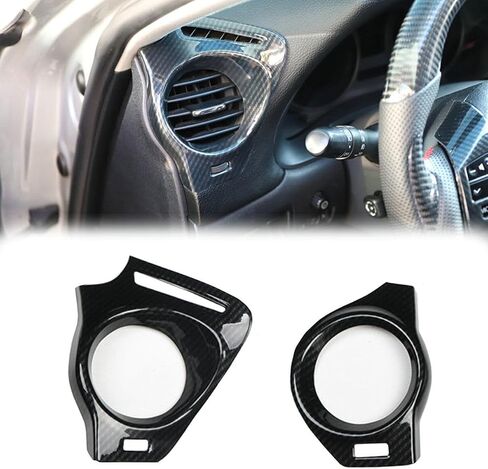 1Pair Carbon Fiber Interior Dashaboard Side Air Vent Outlet Cover Trim for Lexus IS250 300 350 2006 2007 2008 2009 2010 2011 2012 in Saudi Arabia