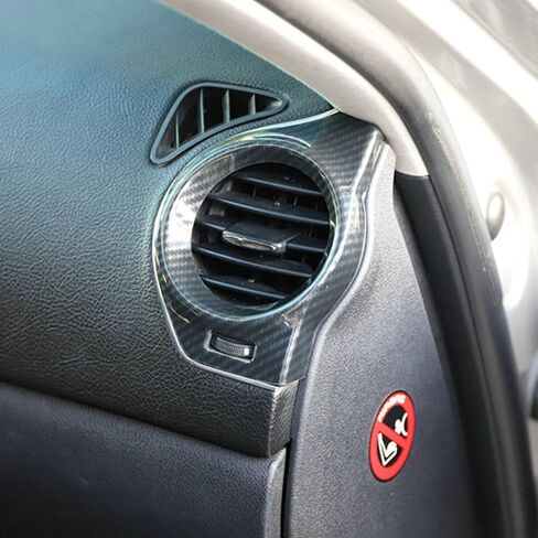 1Pair Carbon Fiber Interior Dashaboard Side Air Vent Outlet Cover Trim for Lexus IS250 300 350 2006 2007 2008 2009 2010 2011 2012 in Saudi Arabia