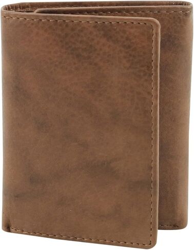 American Bison Trifold Classic Wallet for Men – RFID Blocking Cowhide Leather Wallet (Black) in Kuwait