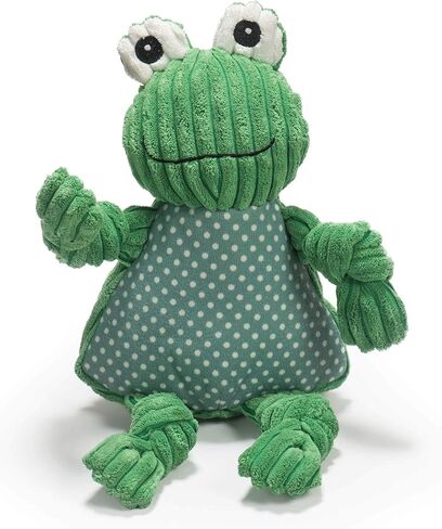 HuggleHounds Fleece Dog Toys For Large Dogs & Aggressive Chewers - Squeaky Plush Dog Toy - Soft Yet Extra Durable Stuffed Pet Toy - Puppy Toys For All Breeds | FlufferKnottie, Large Fiona the Frog in Kuwait