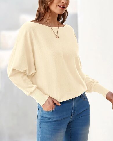 BTFBM Off Shoulder Sweaters for Women Trendy 2025 Fall Long Sleeve Casual Basic Knit Winter Oversized Pullover Sweater in Saudi Arabia
