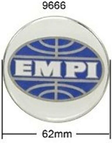 Wheel Cap, EMPI Logo, 62mm for New Beetle Cap 00-9737-0, Compatible with Dune Buggy in Saudi Arabia