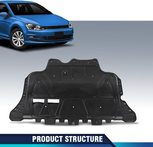 Pit66 Front Engine Splash Shield متوافق مع VW Volkswagen Golf 2015 2016 2017 2018 VW1228137 ، 3Q0825236D in Saudi Arabia