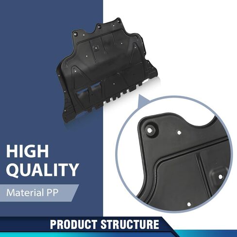 Pit66 Front Engine Splash Shield متوافق مع VW Volkswagen Golf 2015 2016 2017 2018 VW1228137 ، 3Q0825236D in Saudi Arabia