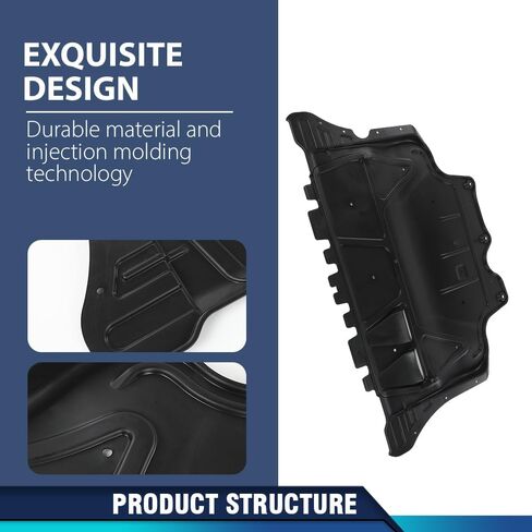 Pit66 Front Engine Splash Shield متوافق مع VW Volkswagen Golf 2015 2016 2017 2018 VW1228137 ، 3Q0825236D in Saudi Arabia