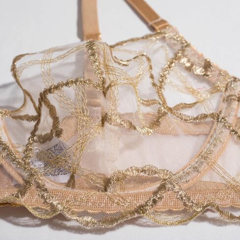 Ladies' sexy lingerie set with mesh embroidery in Saudi Arabia
