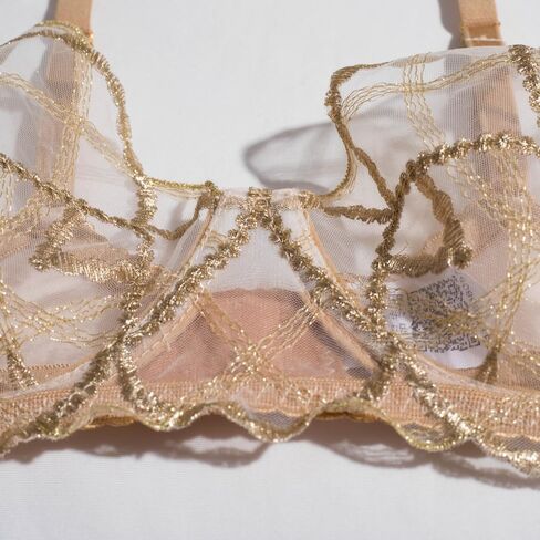 Ladies' sexy lingerie set with mesh embroidery in Saudi Arabia