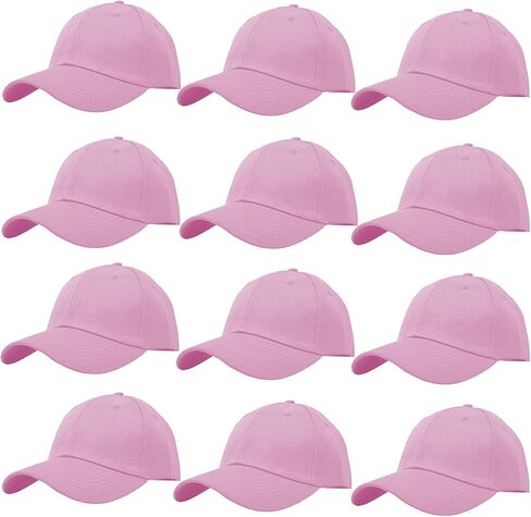 Glory Max Wholesale 12-Pack Plain Cap Cap قابلة للتعديل الصلبة الفارغة القبعة المنحنية المنحنية in Kuwait