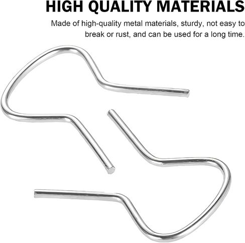 10 PCS Car Window Crank مقاطع التجنيب ، ومقبض نافذة مقاطع الاحتفاظ بالمعادن تشكيلة ، عالمية لمعظم السيارات (الفضة) in Saudi Arabia