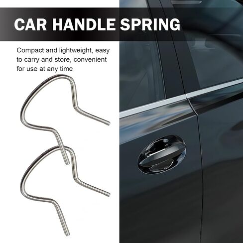 10 PCS Car Window Crank مقاطع التجنيب ، ومقبض نافذة مقاطع الاحتفاظ بالمعادن تشكيلة ، عالمية لمعظم السيارات (الفضة) in Saudi Arabia