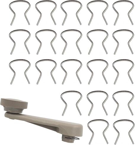 10 PCS Car Window Crank مقاطع التجنيب ، ومقبض نافذة مقاطع الاحتفاظ بالمعادن تشكيلة ، عالمية لمعظم السيارات (الفضة) in Kuwait