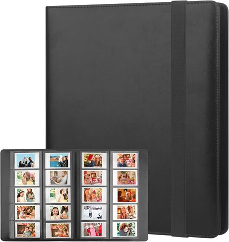 400 Pockets Photo Photo Camera Fujifilm Instax Mini Camera ، ألبوم لـ Fujifilm Instax Mini 11 12 90 70 9 8+ 8 Liplay Camera ، Polaroid Snap Pic-300 Z2300 Camera Instant (Black) in Saudi Arabia