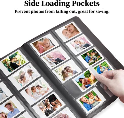 400 Pockets Photo Photo Camera Fujifilm Instax Mini Camera ، ألبوم لـ Fujifilm Instax Mini 11 12 90 70 9 8+ 8 Liplay Camera ، Polaroid Snap Pic-300 Z2300 Camera Instant (Black) in Saudi Arabia
