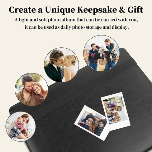 400 Pockets Photo Photo Camera Fujifilm Instax Mini Camera ، ألبوم لـ Fujifilm Instax Mini 11 12 90 70 9 8+ 8 Liplay Camera ، Polaroid Snap Pic-300 Z2300 Camera Instant (Black) in Saudi Arabia