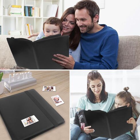 400 Pockets Photo Photo Camera Fujifilm Instax Mini Camera ، ألبوم لـ Fujifilm Instax Mini 11 12 90 70 9 8+ 8 Liplay Camera ، Polaroid Snap Pic-300 Z2300 Camera Instant (Black) in Saudi Arabia