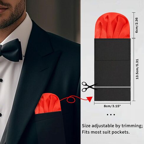 Pocket Squares for Men Prefolded Pocket Handkerchief for Suit Jacket Tuxedo Accessories in Kuwait