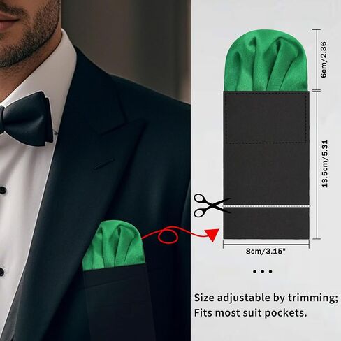 Pocket Squares for Men Prefolded Pocket Handkerchief for Suit Jacket Tuxedo Accessories in Kuwait