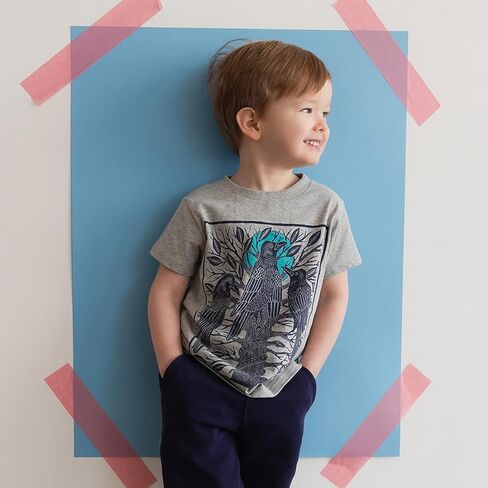 أقوى الأولاد والفتيات القميص القميص | 100 ٪ من القطن العضوي ، طفل صغير وأطفال ، معتمد من التجارة العادلة in Kuwait